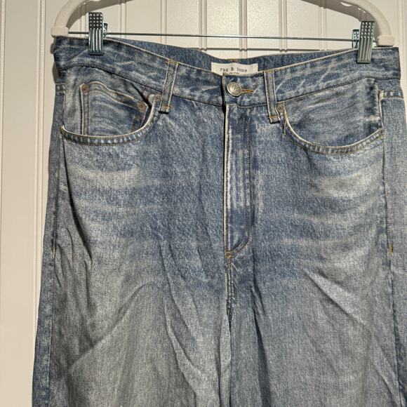 rag & bone Light Blue Flare & Wide Leg Jeans - Picture 4 of 7